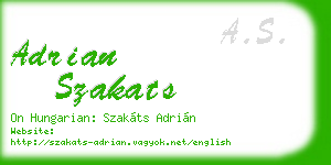 adrian szakats business card